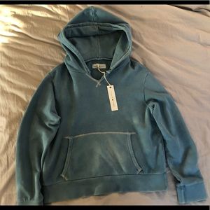 Imogene and Willie Hand dyed indigo hoodie